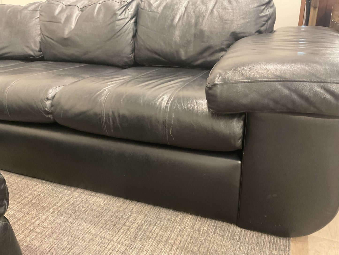 Man Cave Leather Sectional