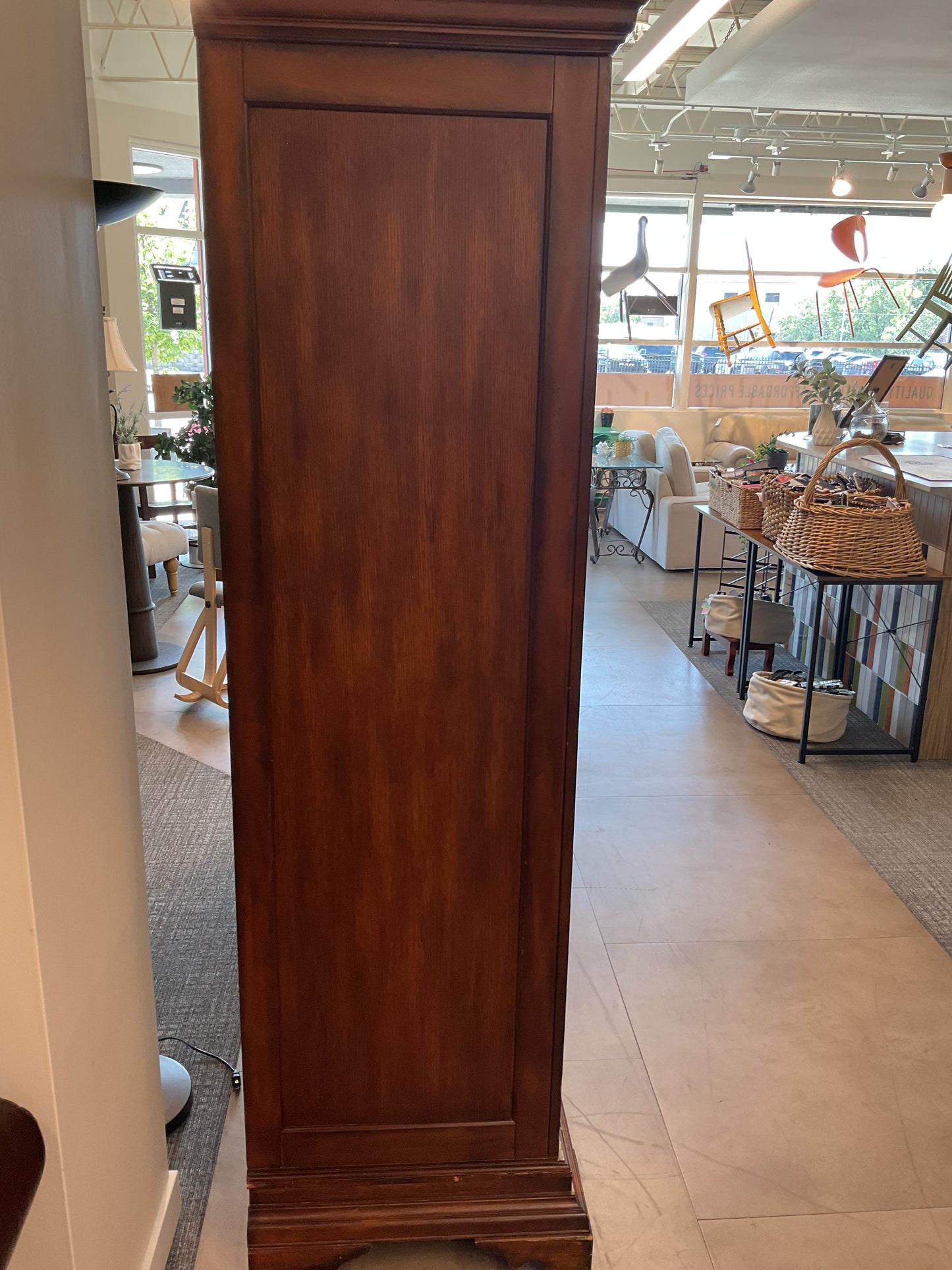 Large Carved Wood Armoire