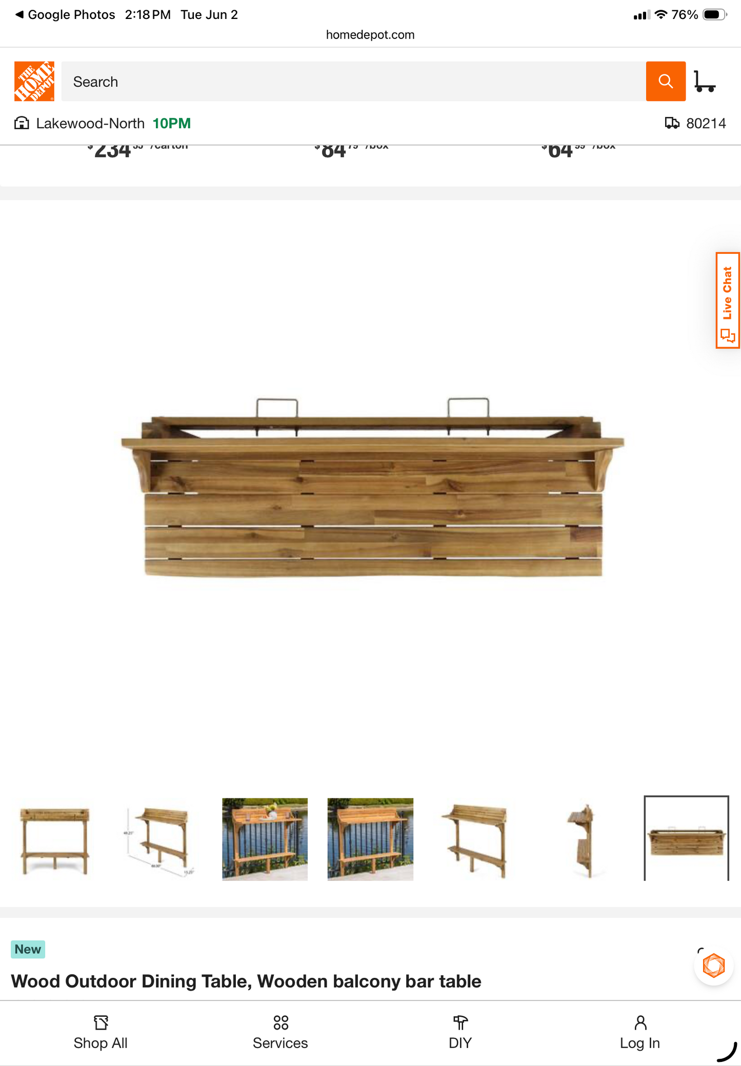 Outdoor Balcony Bar