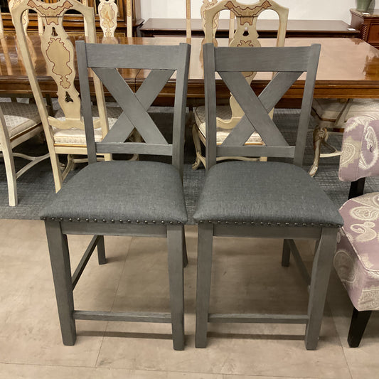 Nailhead Barstool Set