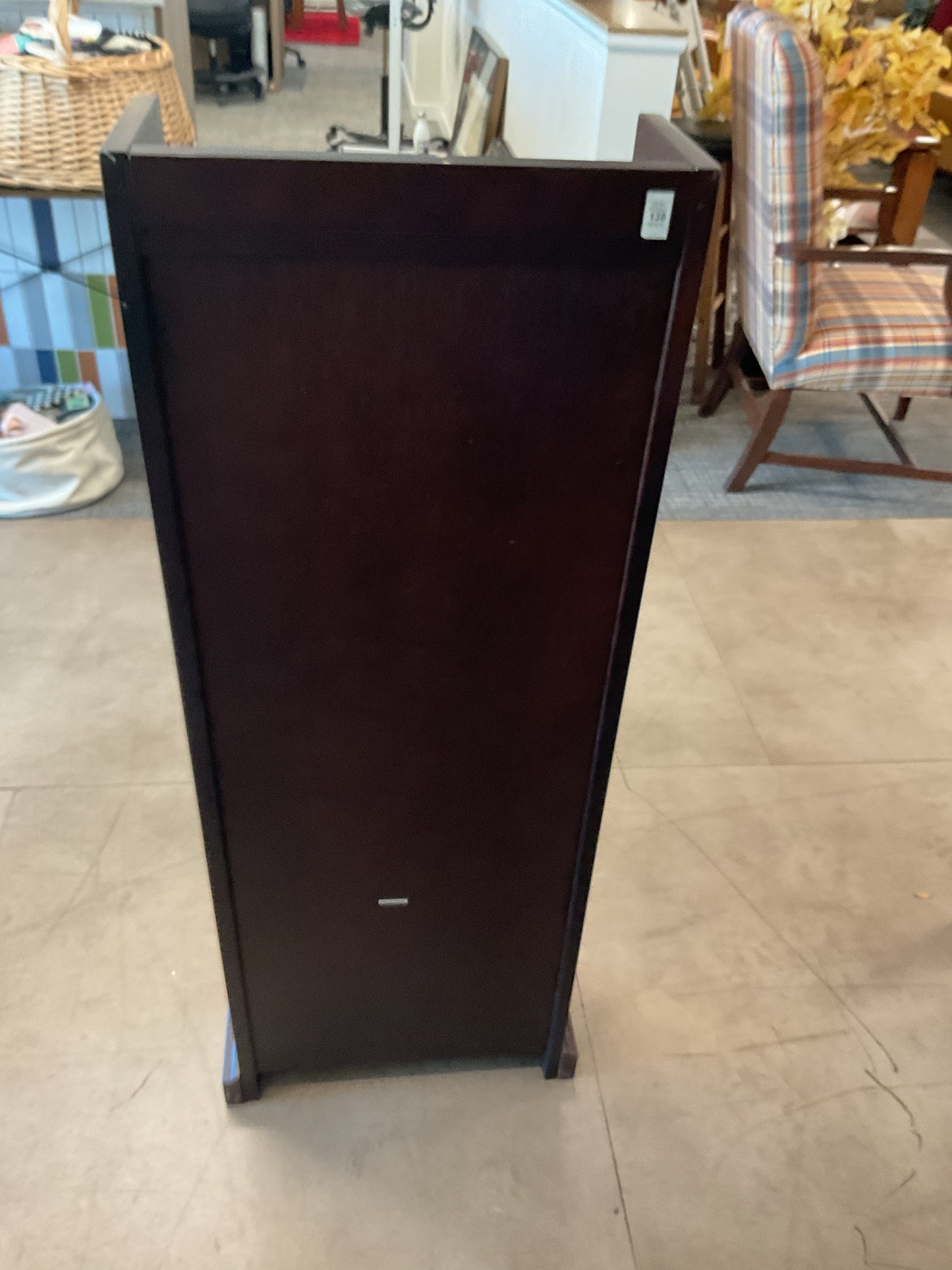 Espresso Media Storage Tower W/Drawer