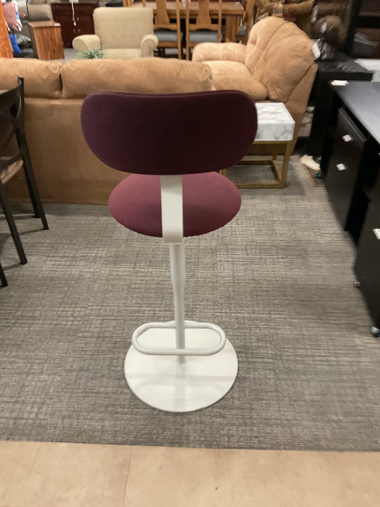 Modern Burgundy Bar Stool