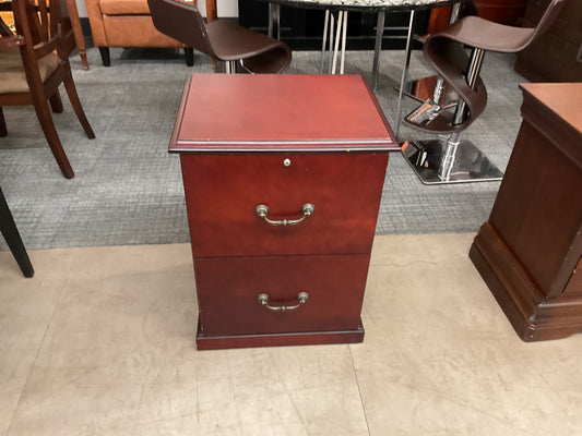 2-Drawer Wood Filing Cabinet