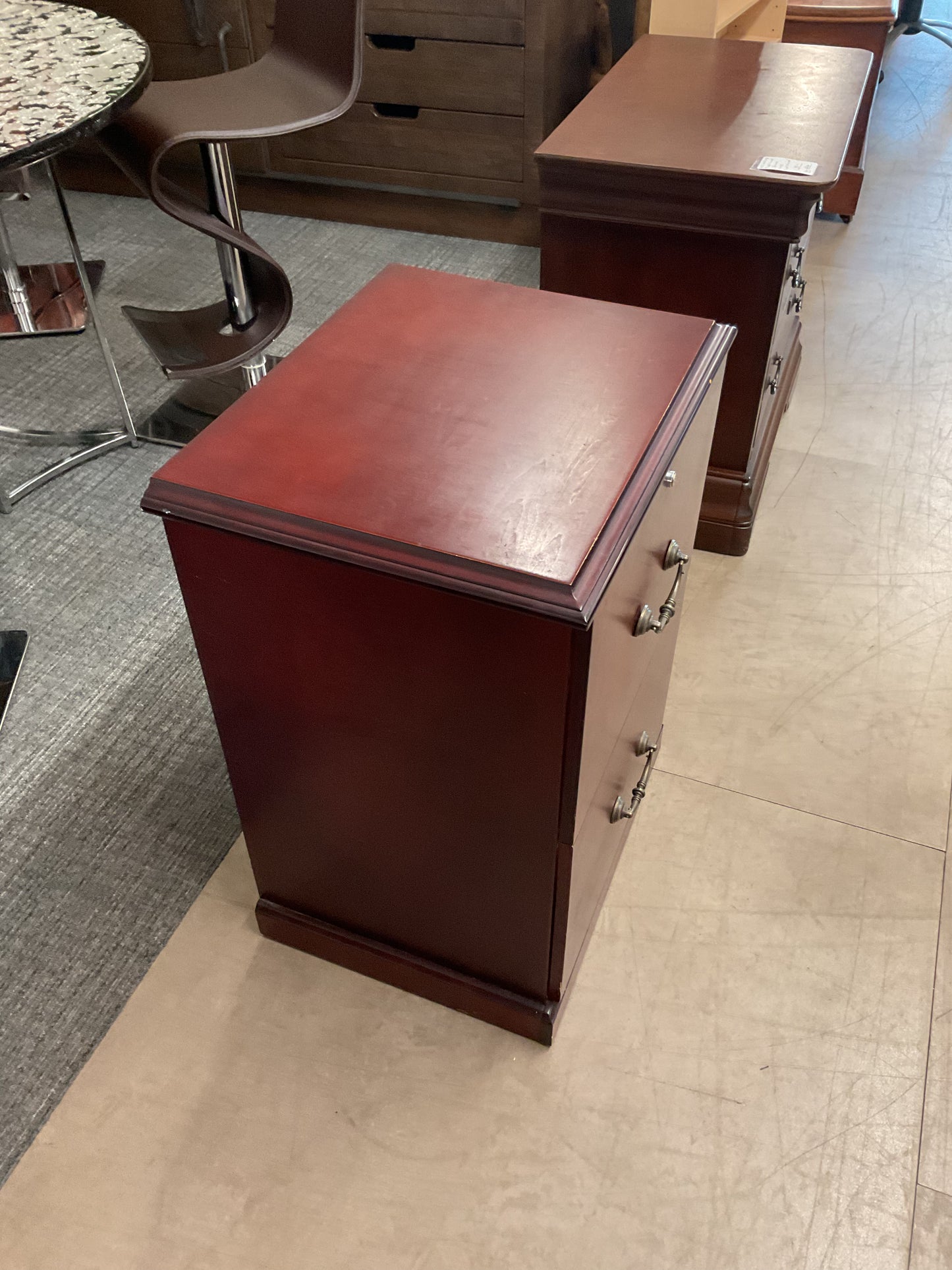 2-Drawer Wood Filing Cabinet