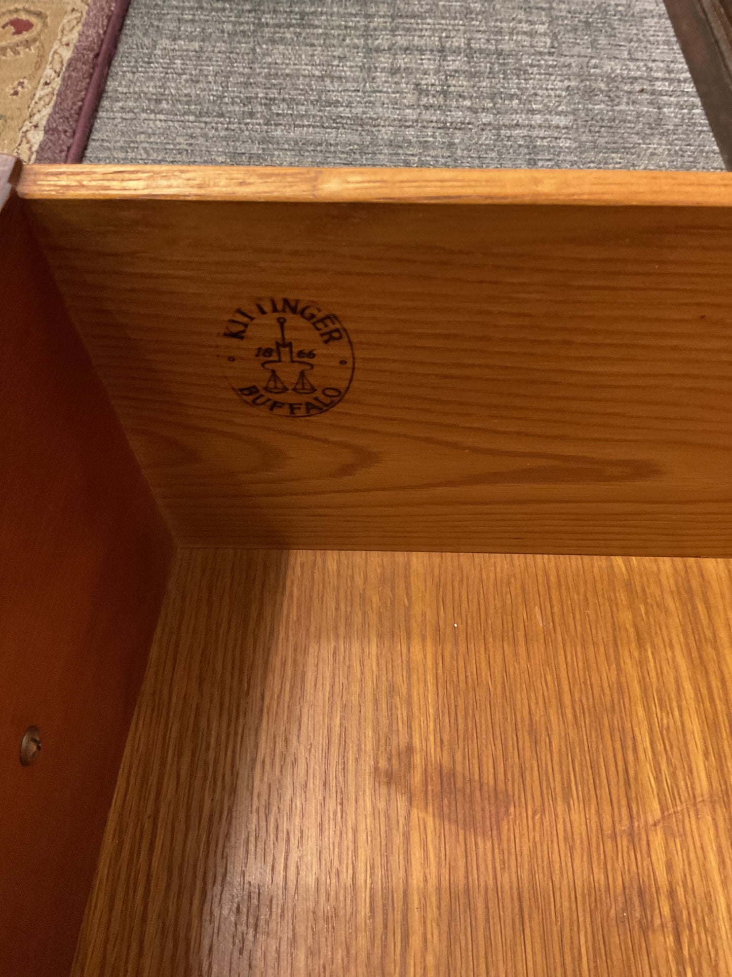Vintage Mahogany Bow-Front Dresser