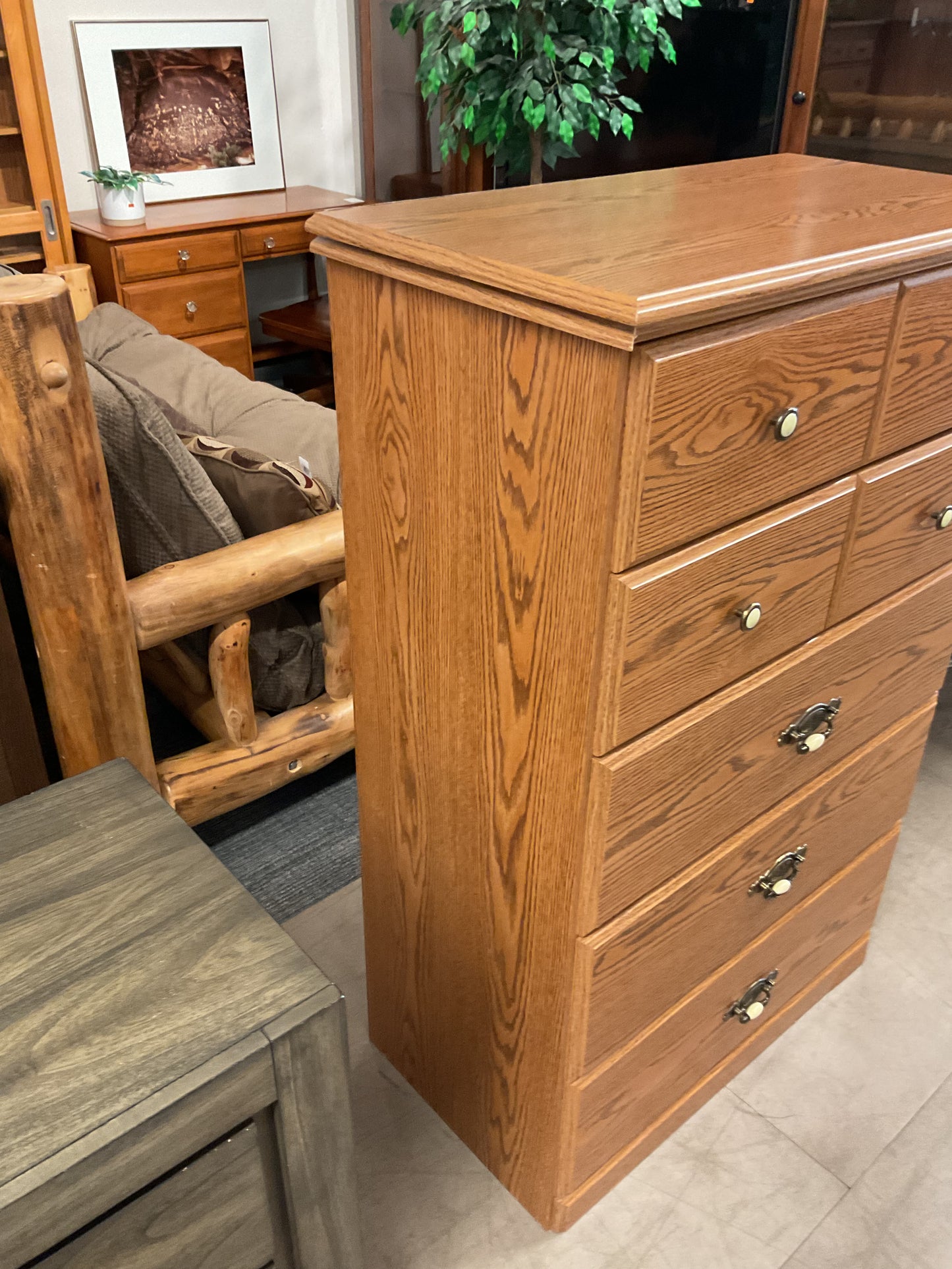 Traditional 5 Drawer Tall Dresser