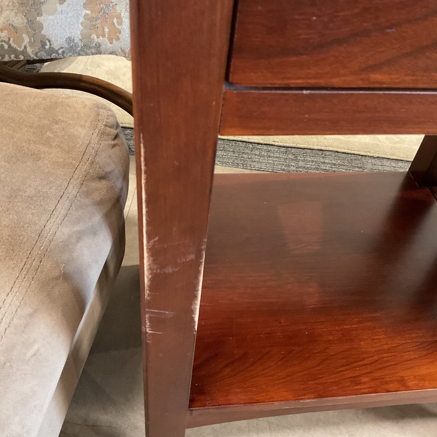 Cherry Mission Table Pair