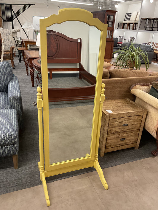 Yellow Full-Length Cheval Mirror