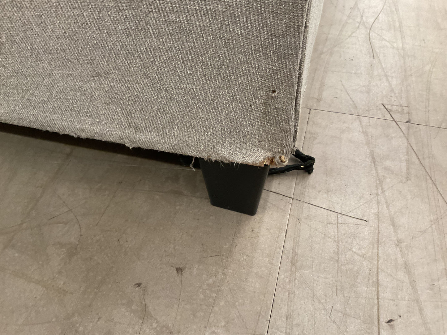 Grey Sleeper Sofa W/Chaise