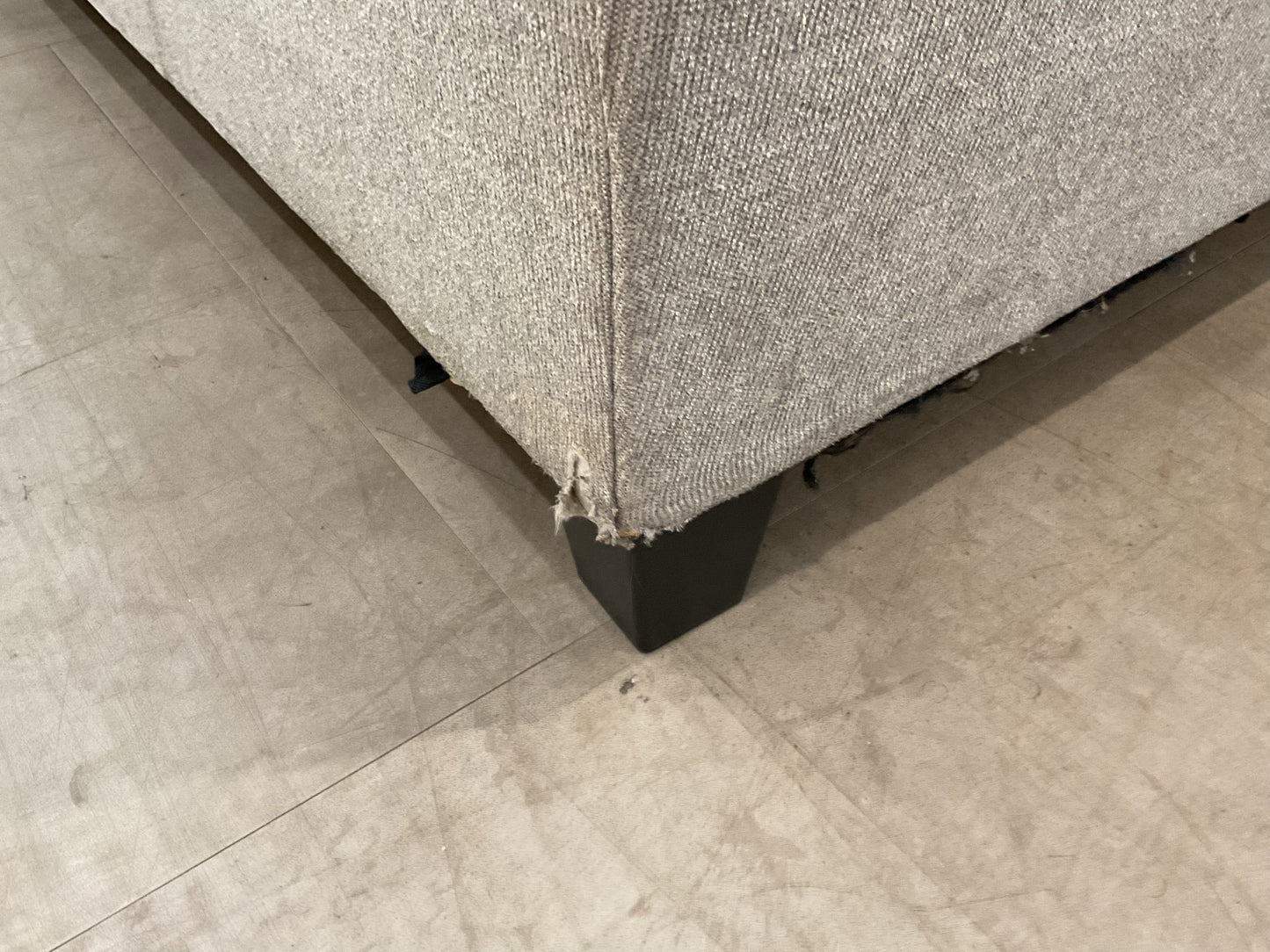 Grey Sleeper Sofa W/Chaise