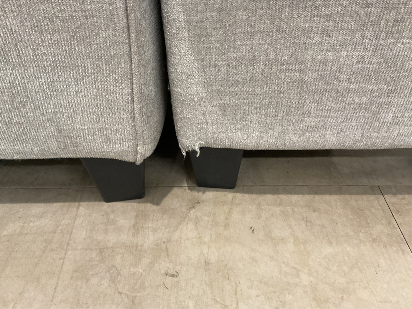 Grey Sleeper Sofa W/Chaise