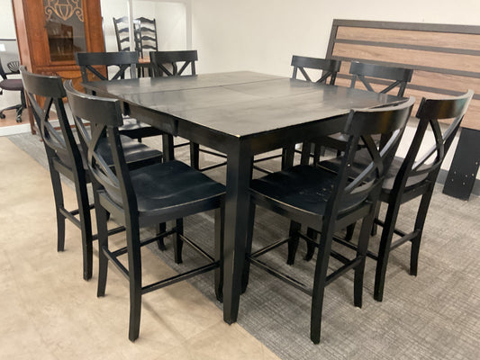 Counter Height Dining Table W/8 Chairs *WH