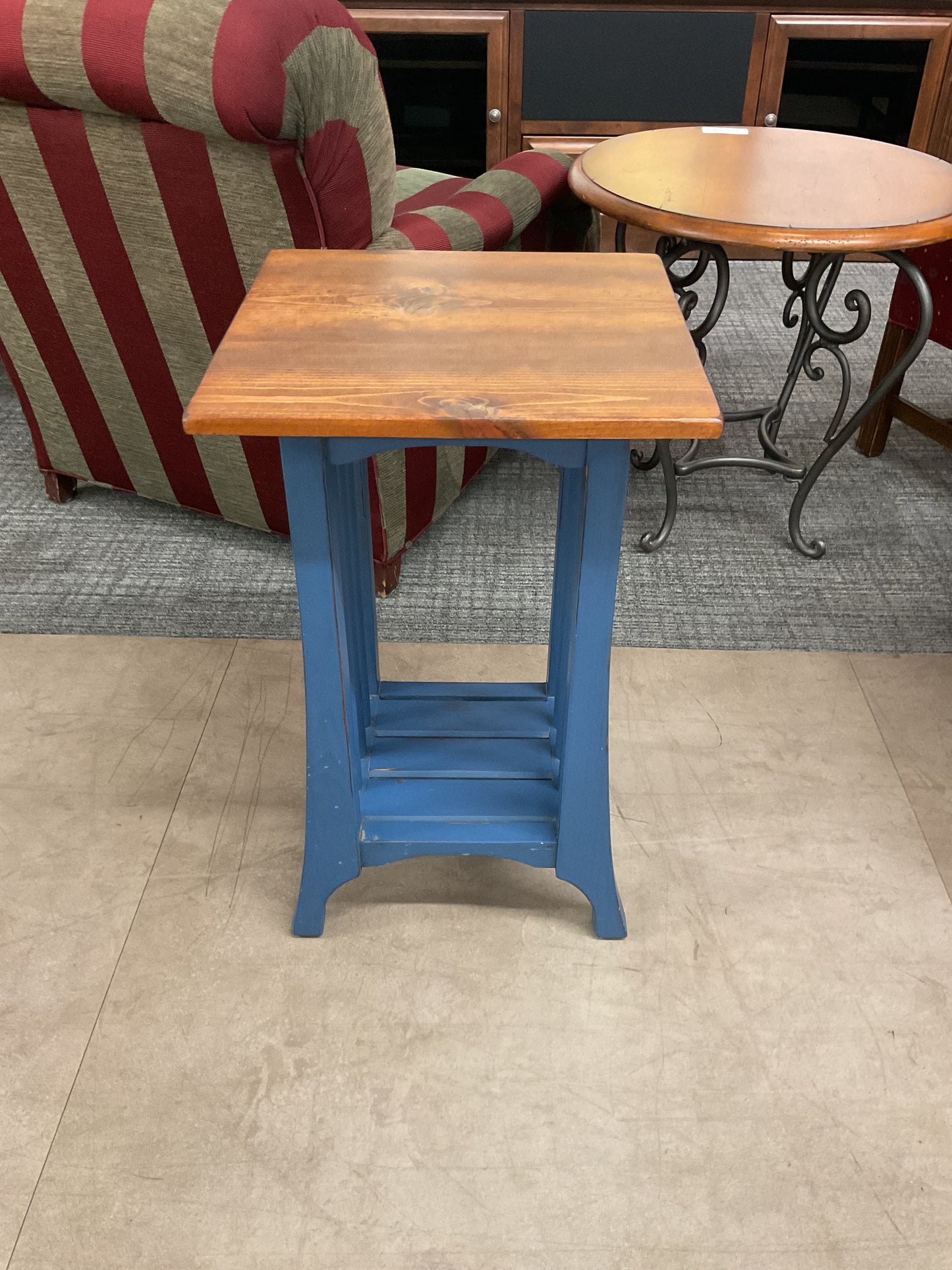 Blue Side Table