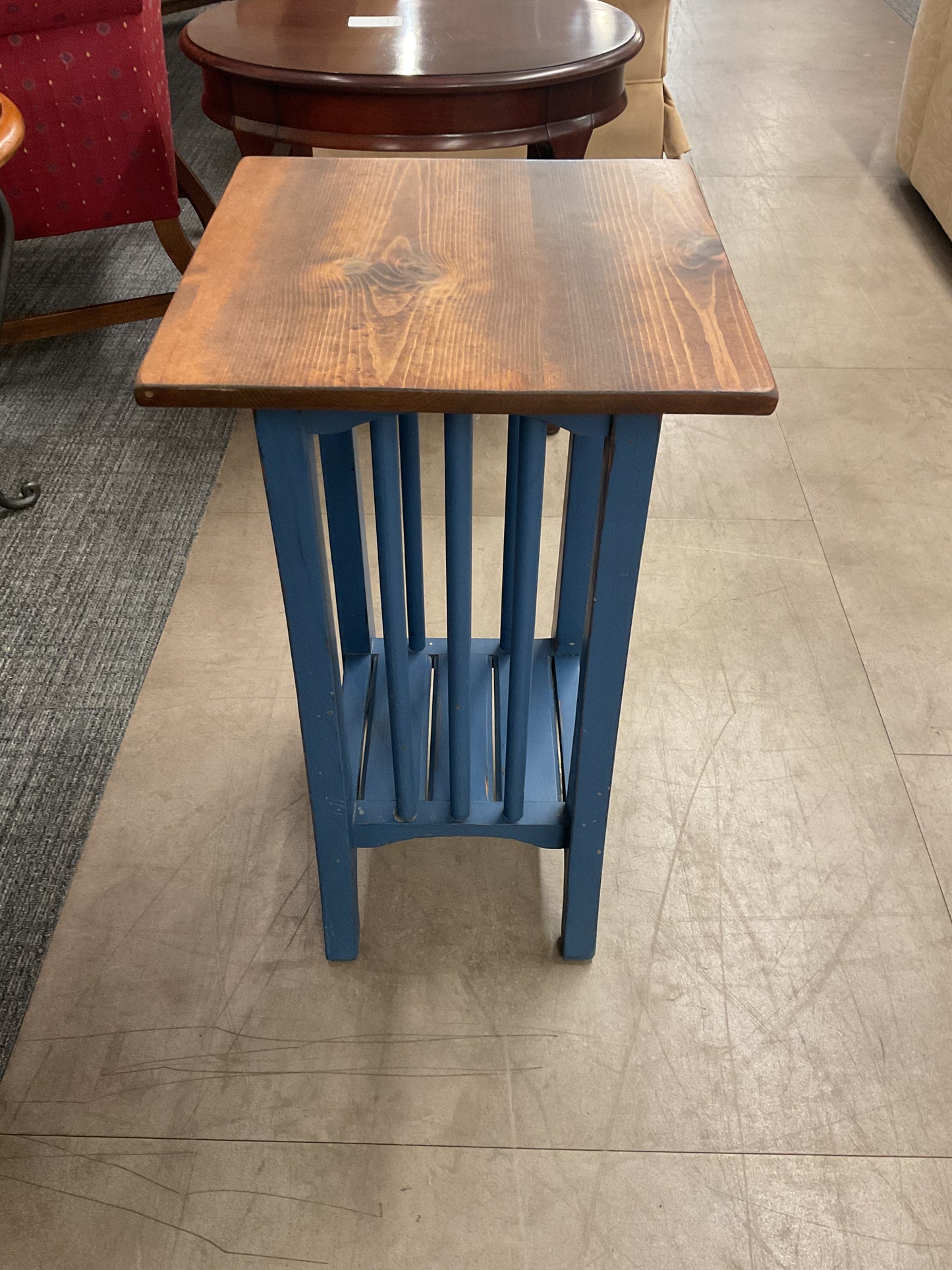 Blue Side Table