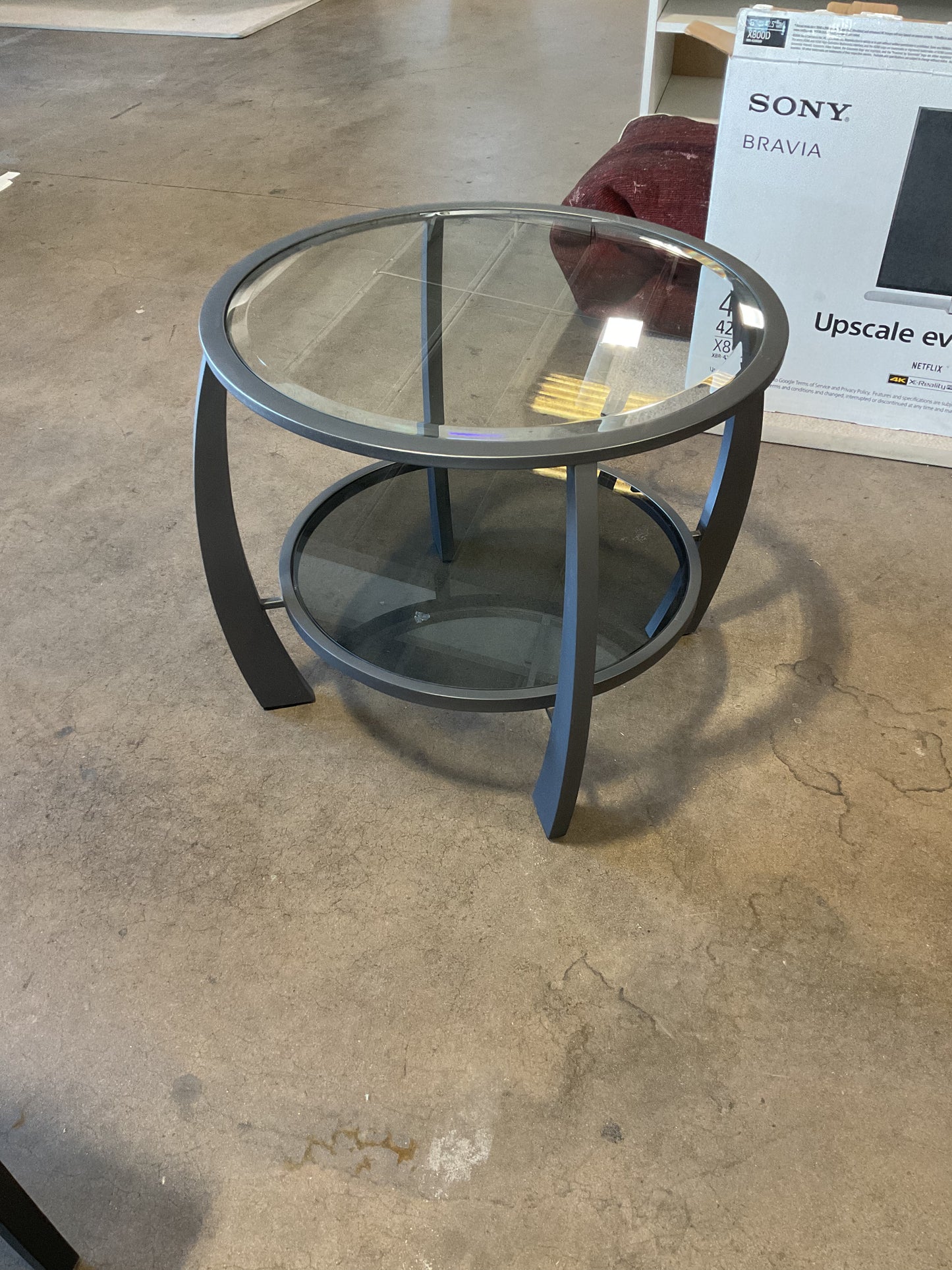 Double Layer End Table **WH**