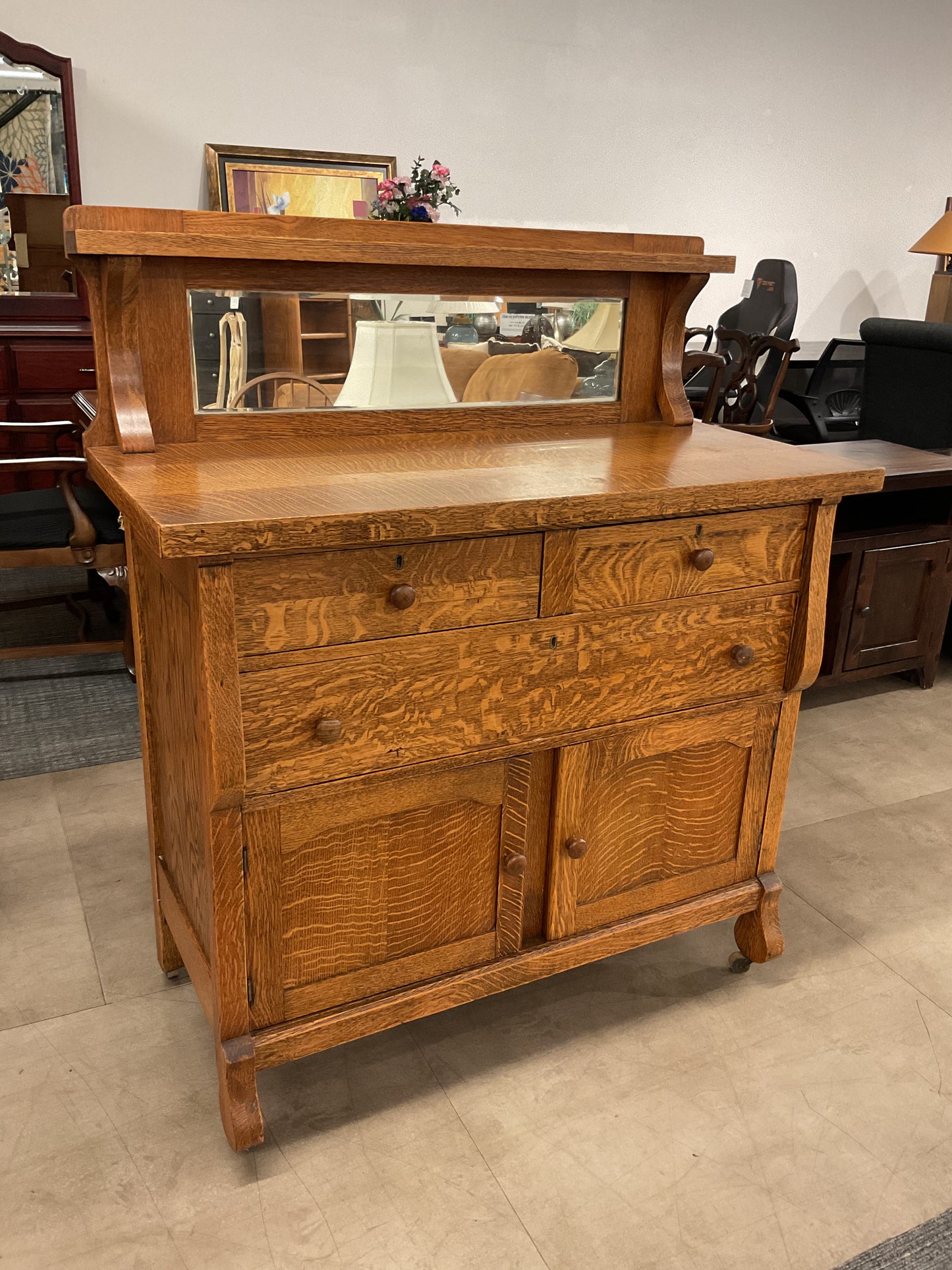 Pushing Vintage Era Sideboard