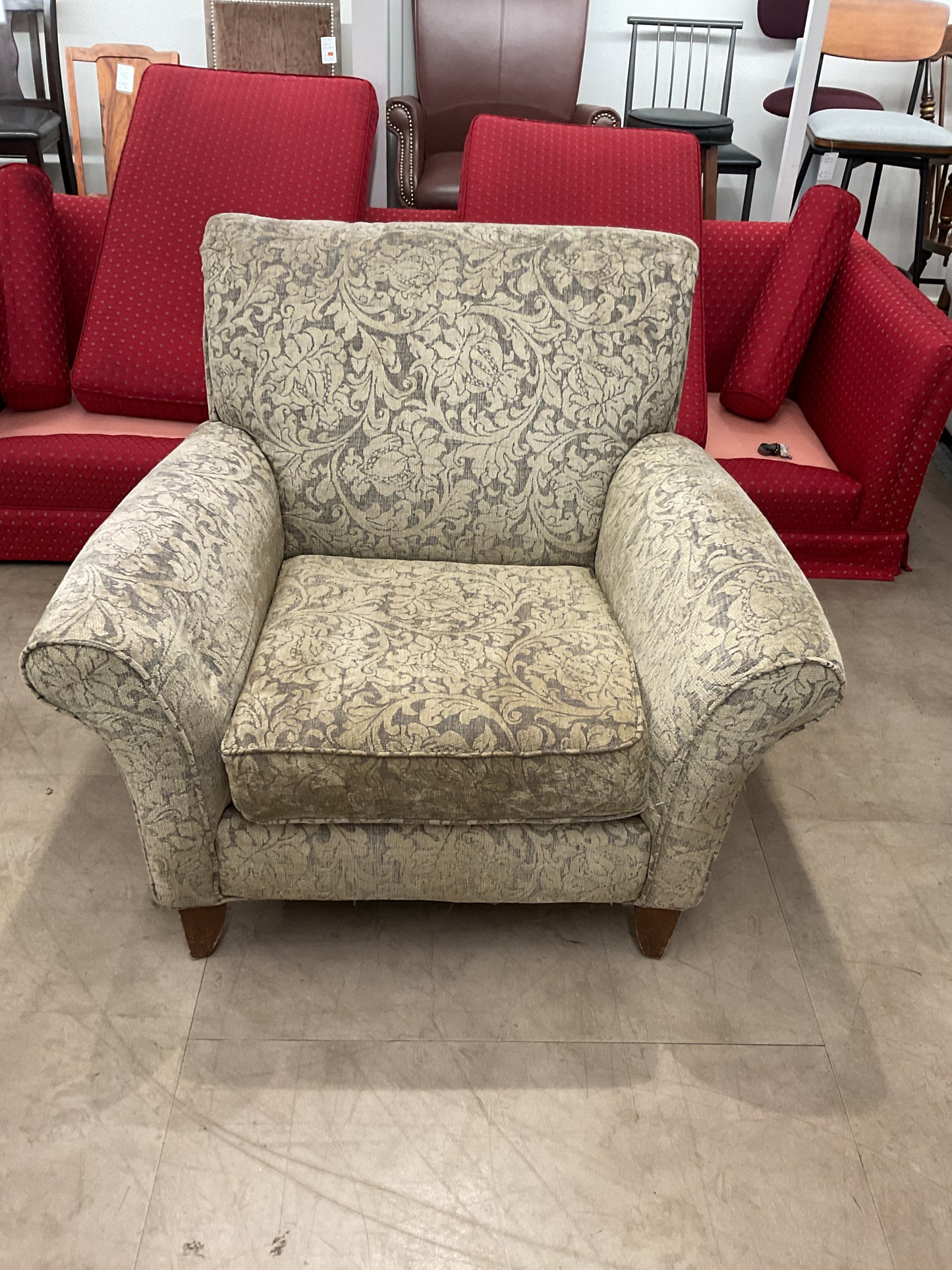 Damask Pattern Armchair