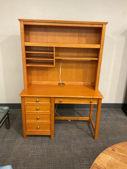Maple Desk Hutch