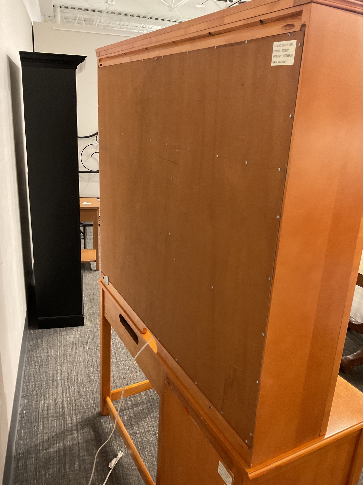 Maple Desk Hutch