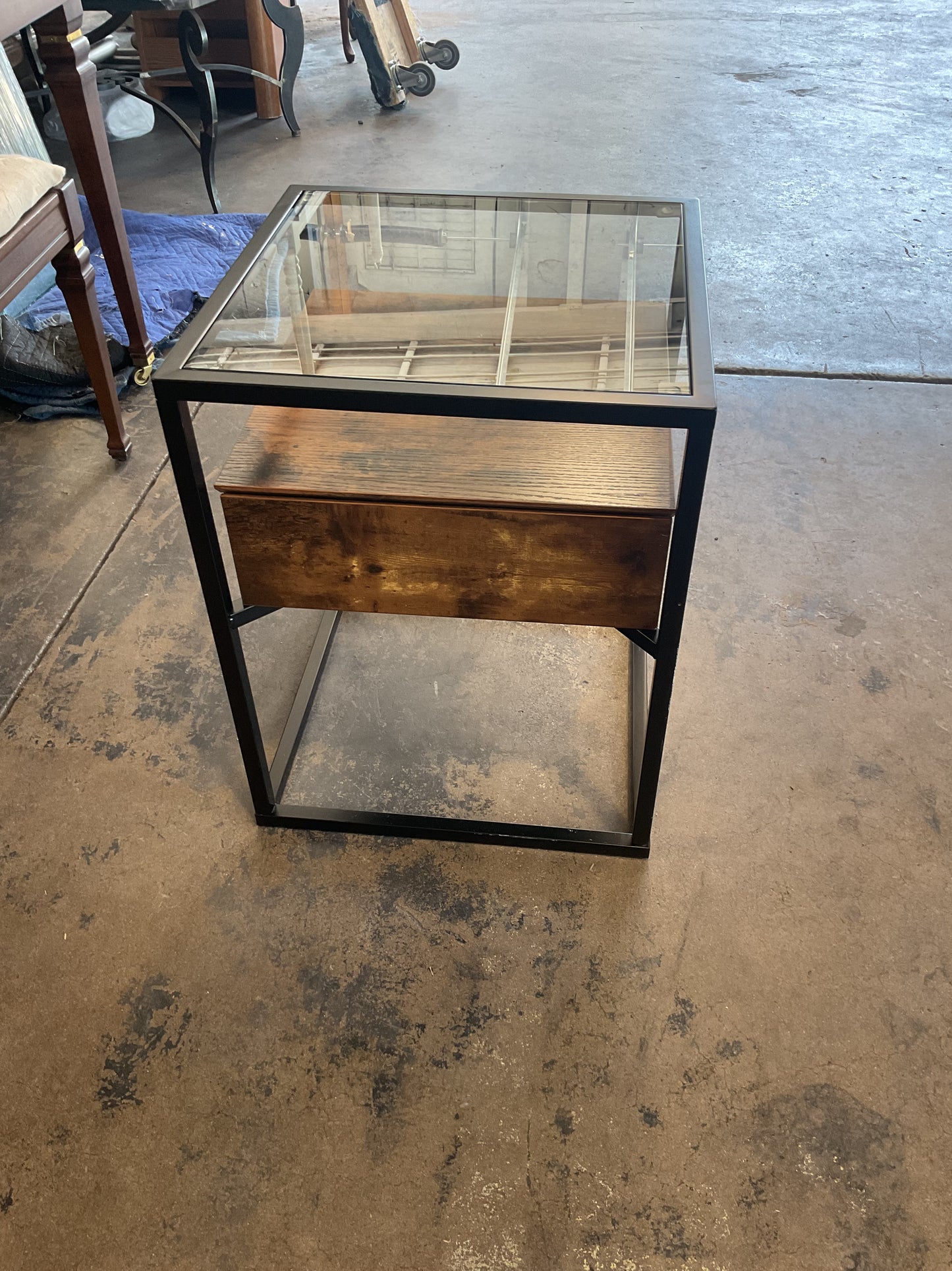 Hidden Drawer End Table **WH**