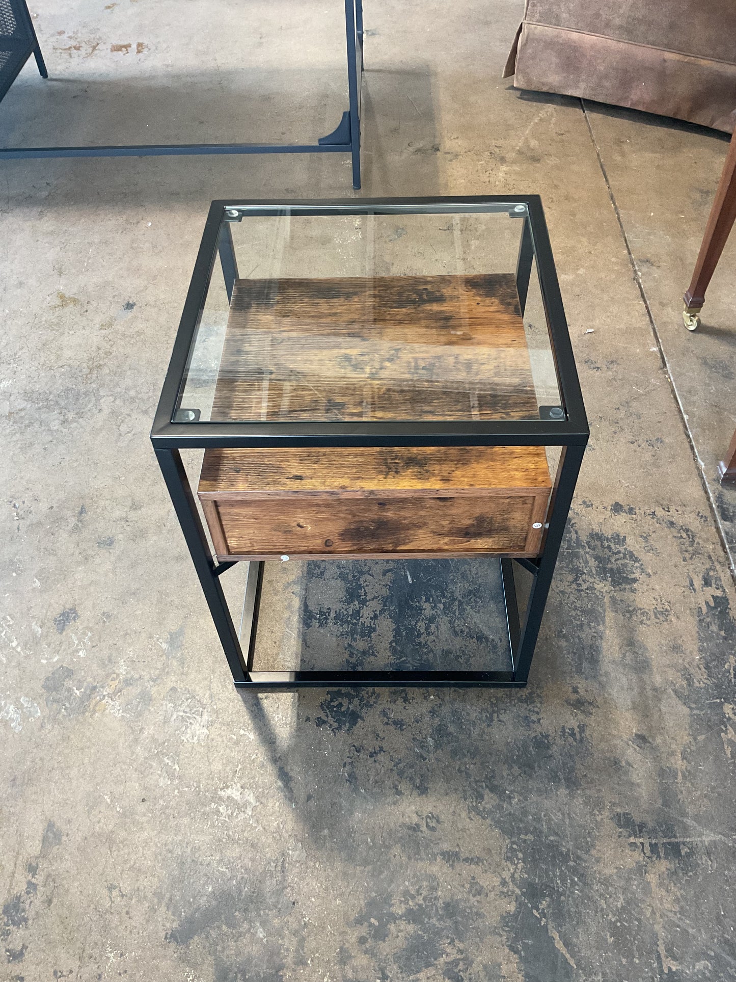 Hidden Drawer End Table **WH**