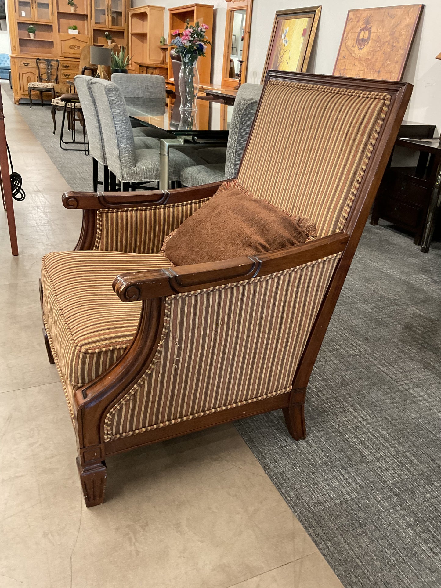 Striped Armchair