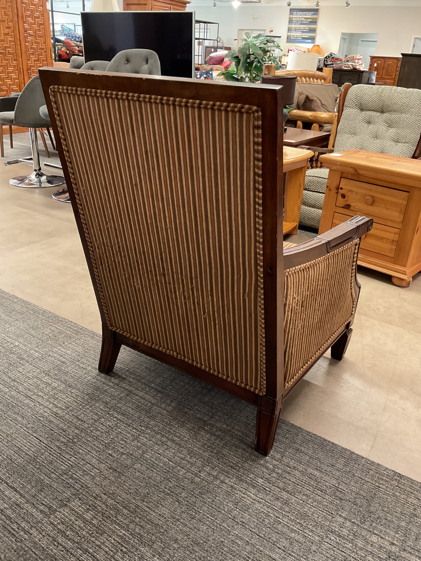 Striped Armchair