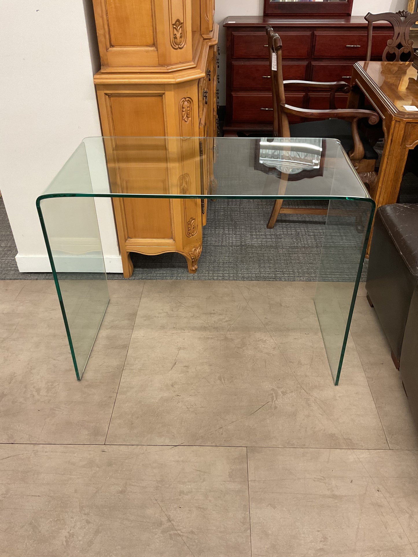 Bent Glass Desk
