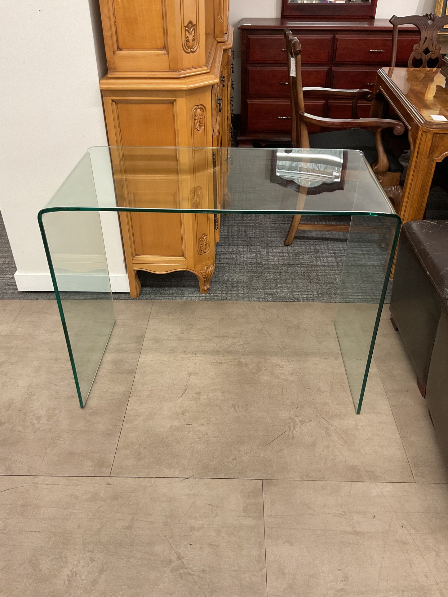 Bent Glass Desk