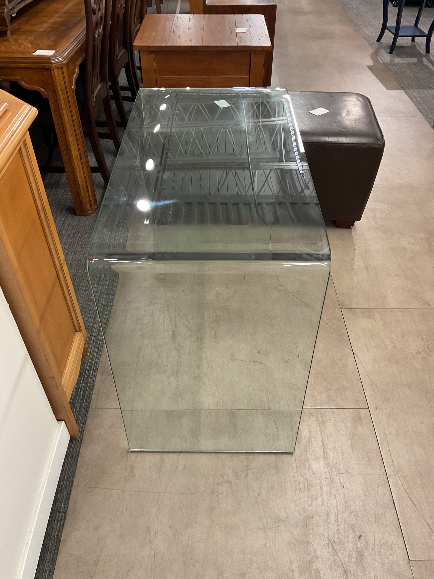 Bent Glass Desk