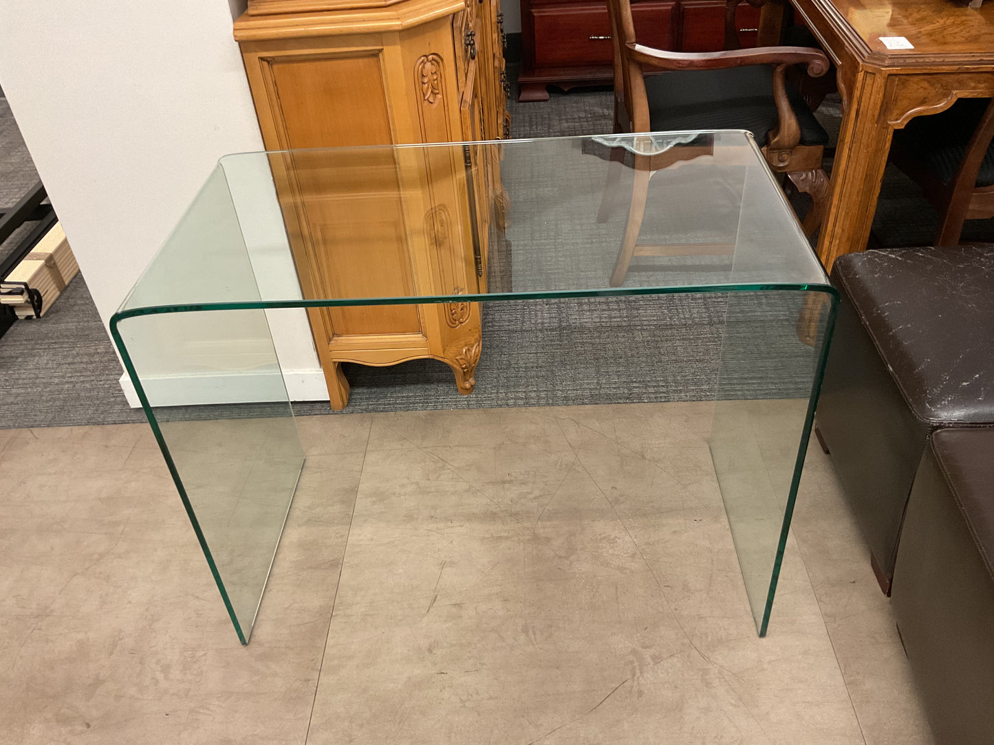 Bent Glass Desk