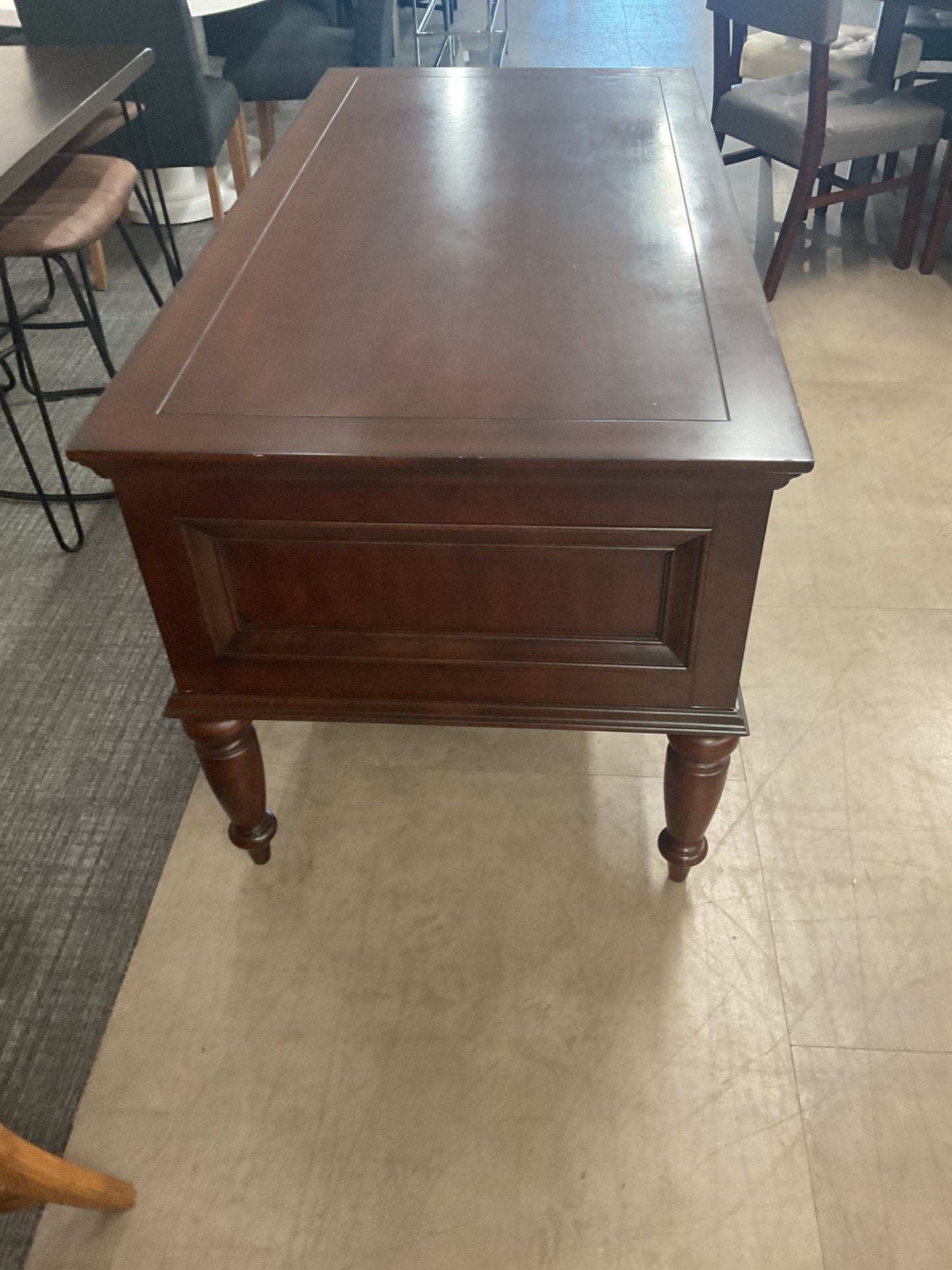 Traditional Dark Wood Executive Desk