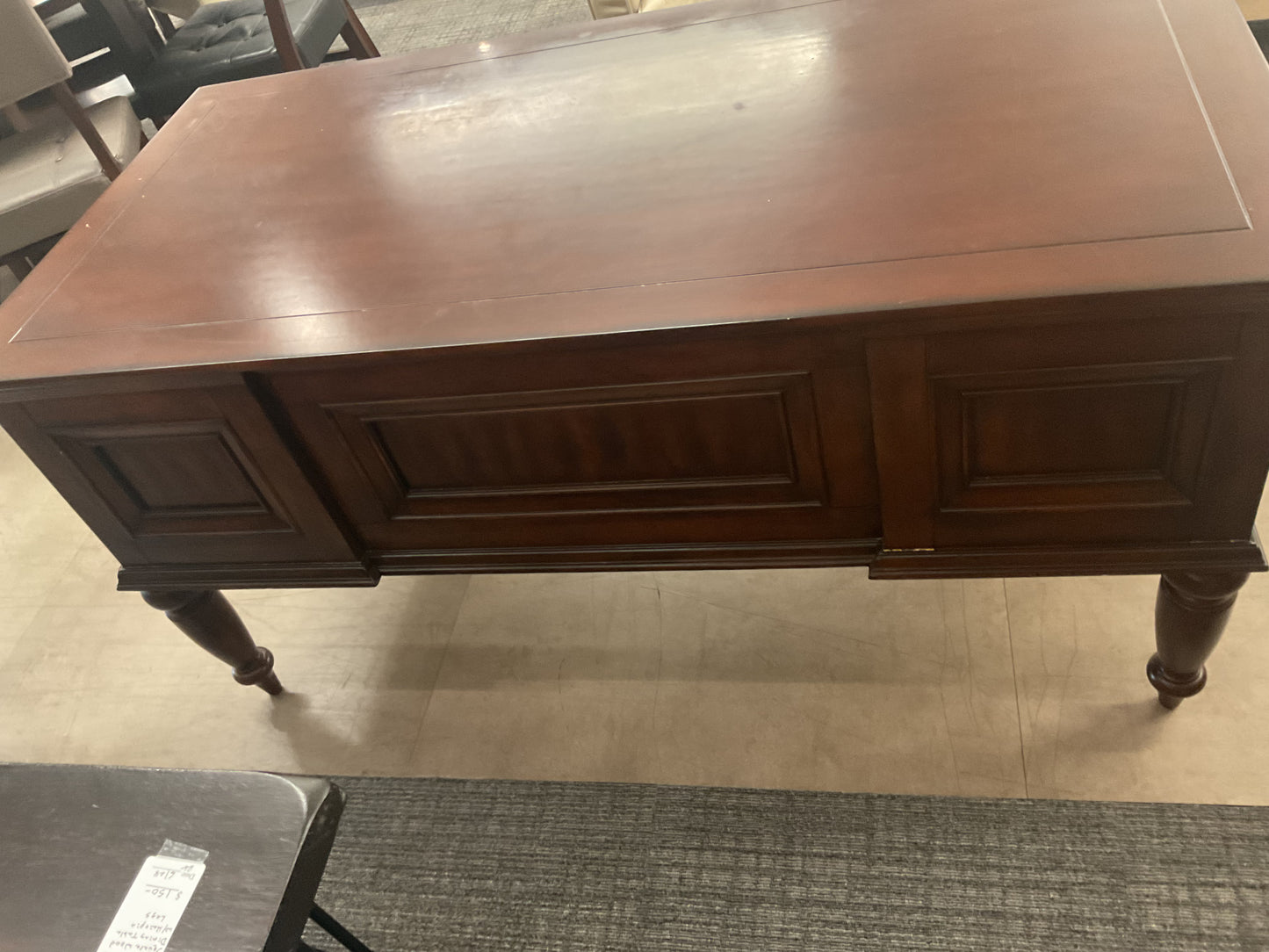Traditional Dark Wood Executive Desk