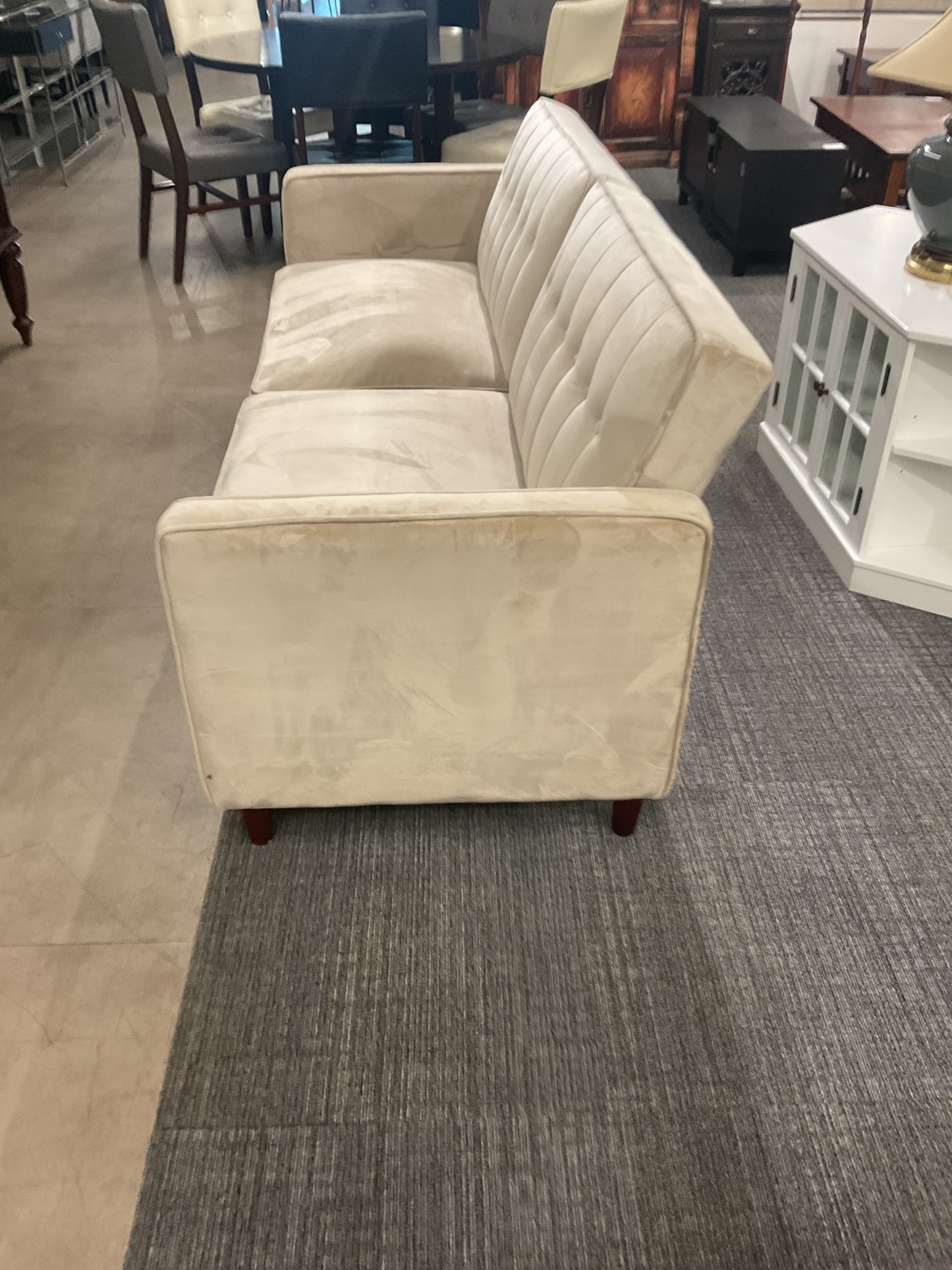 Cream Convertible Sofa Bed