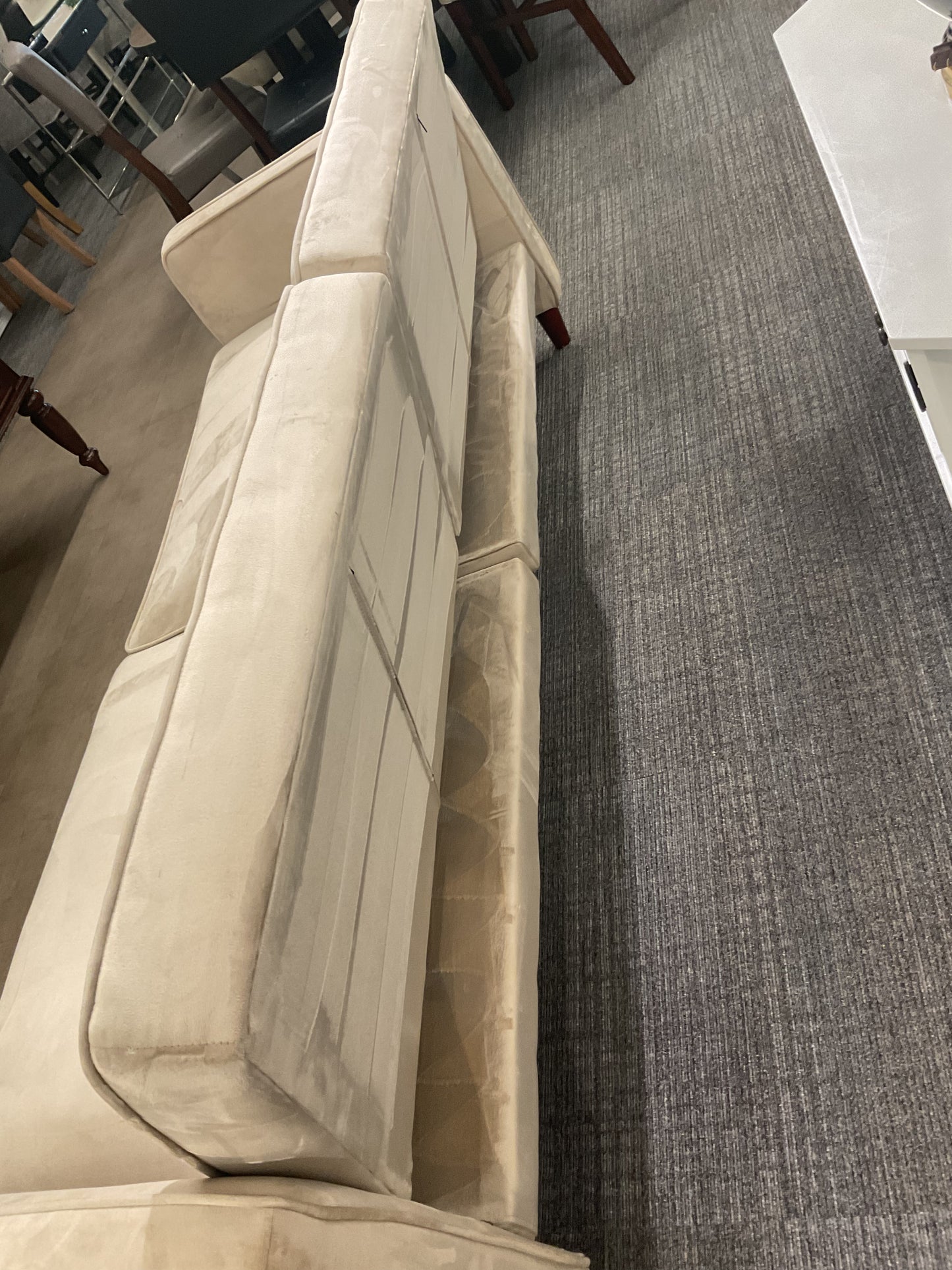 Cream Convertible Sofa Bed