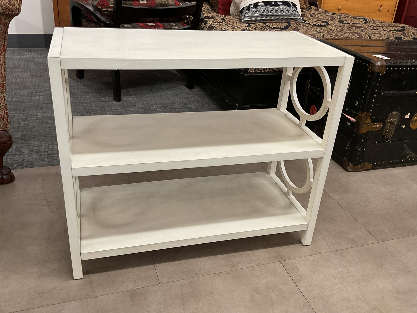 White Edgy Bookcase ￼