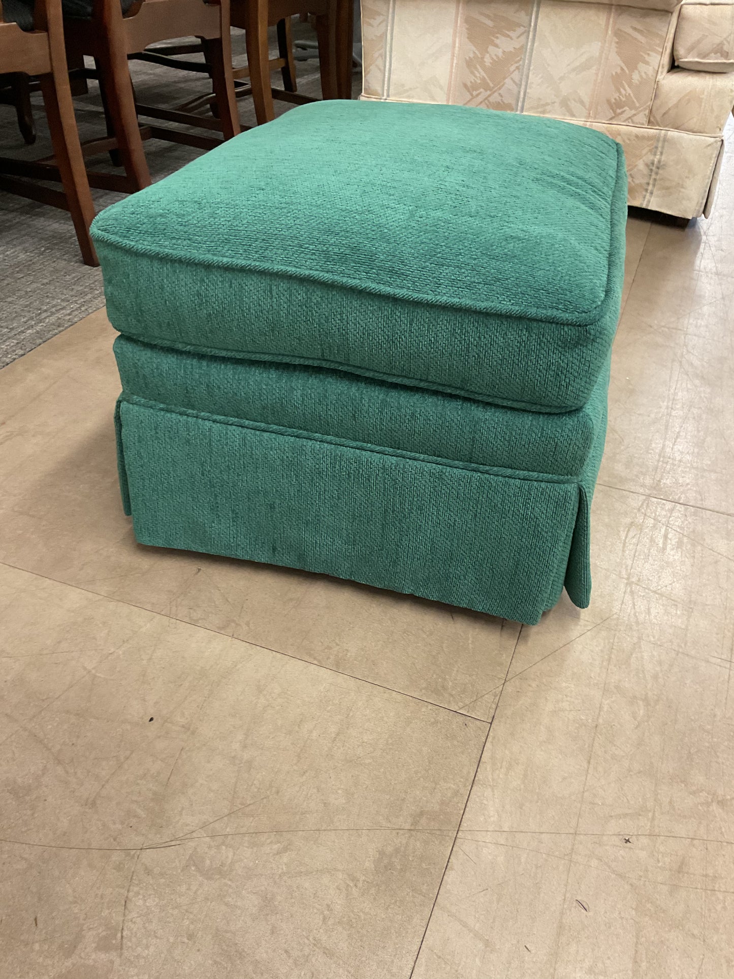 Green Skirt Ottoman