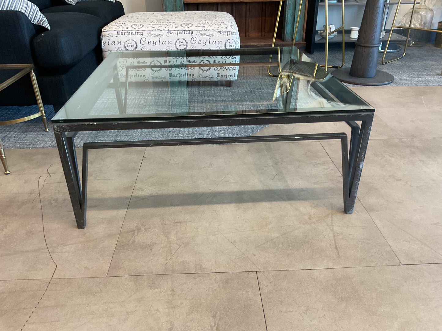Art Deco Glass Coffee Table