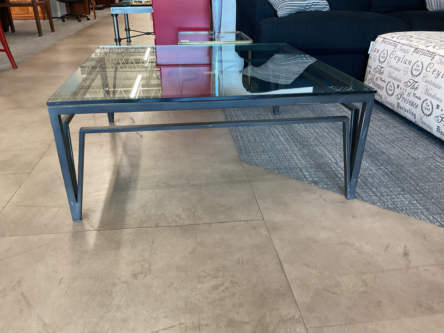 Art Deco Glass Coffee Table