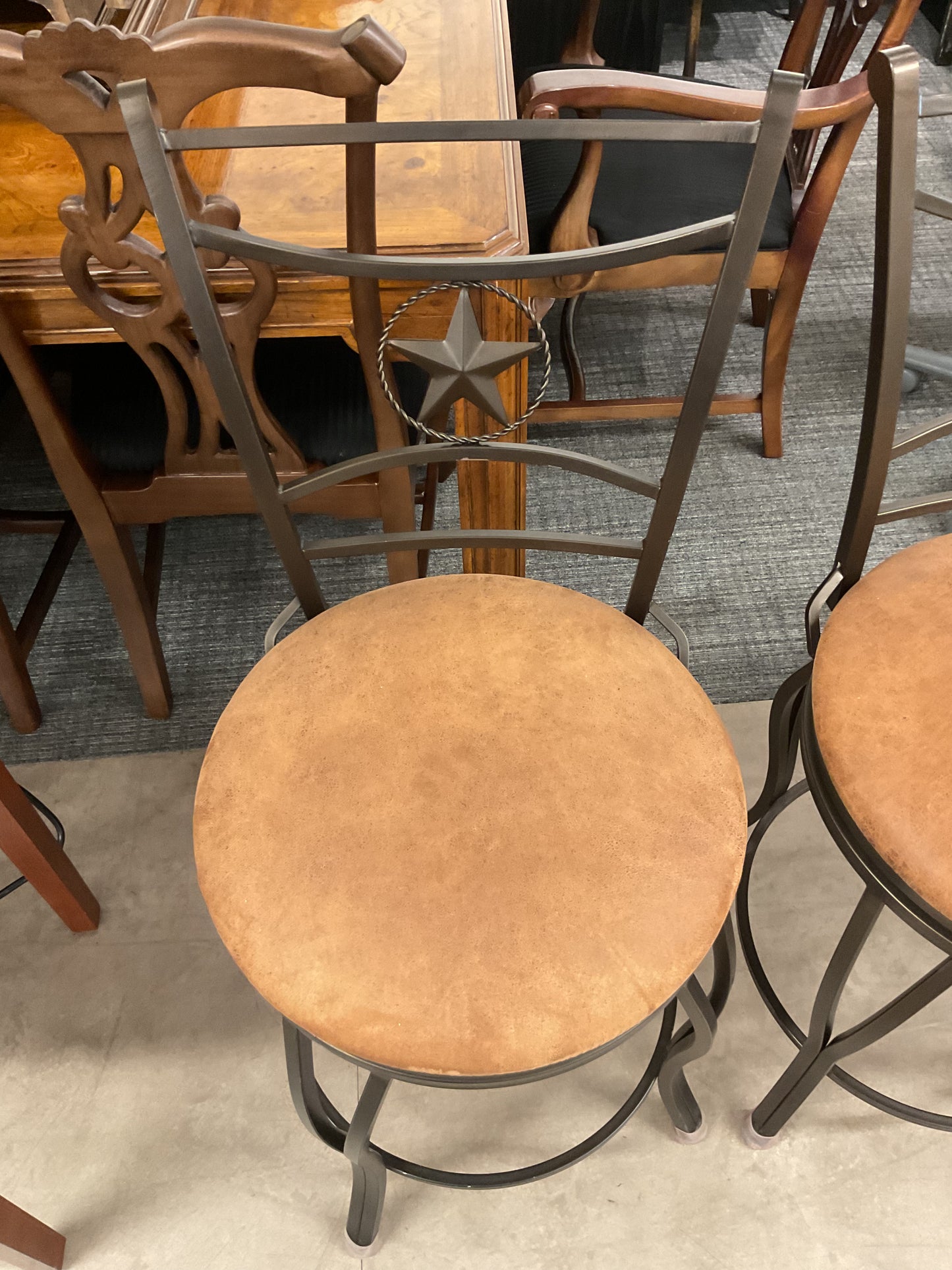 Rodeo Barstool Pair