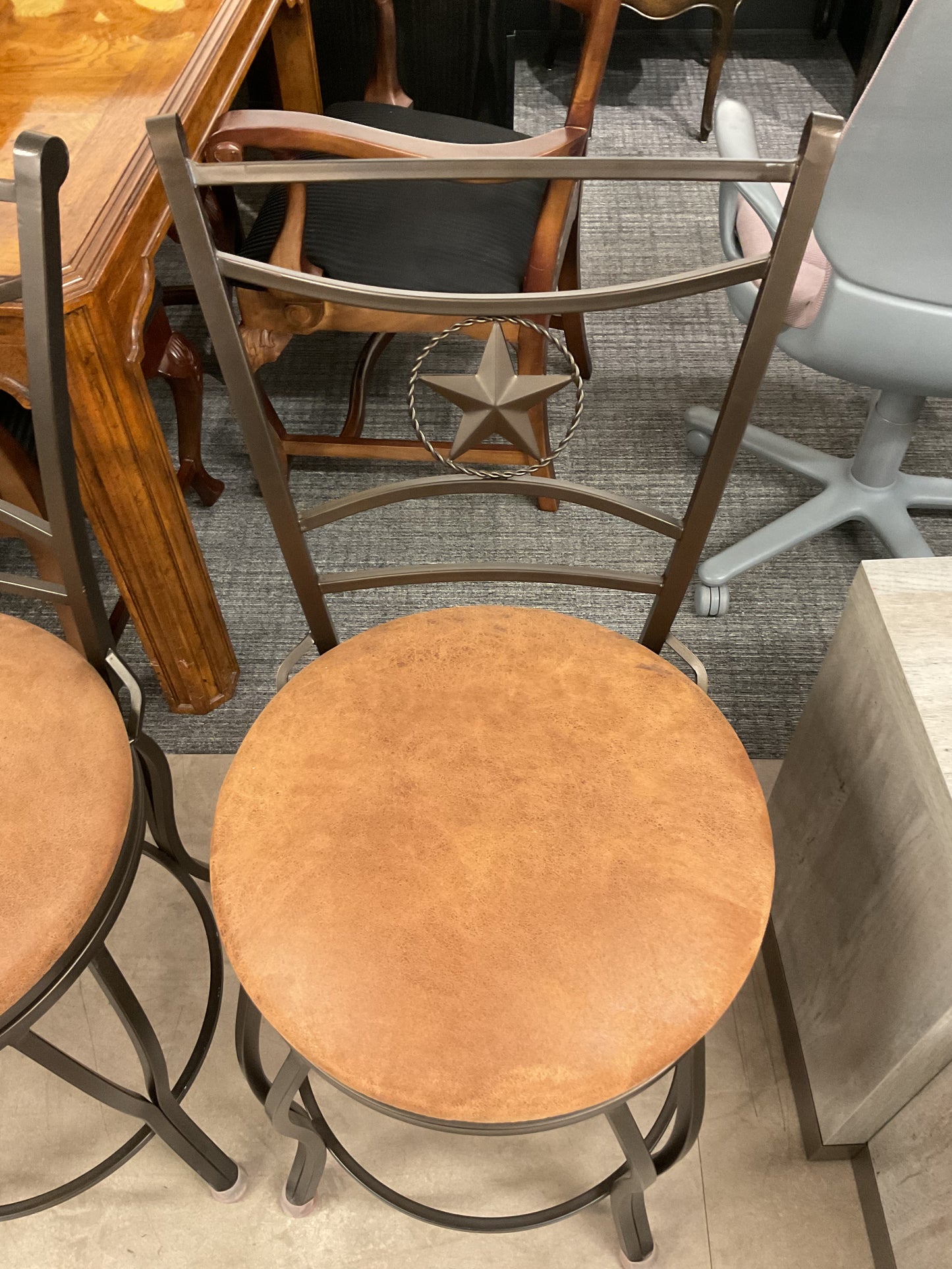 Rodeo Barstool Pair