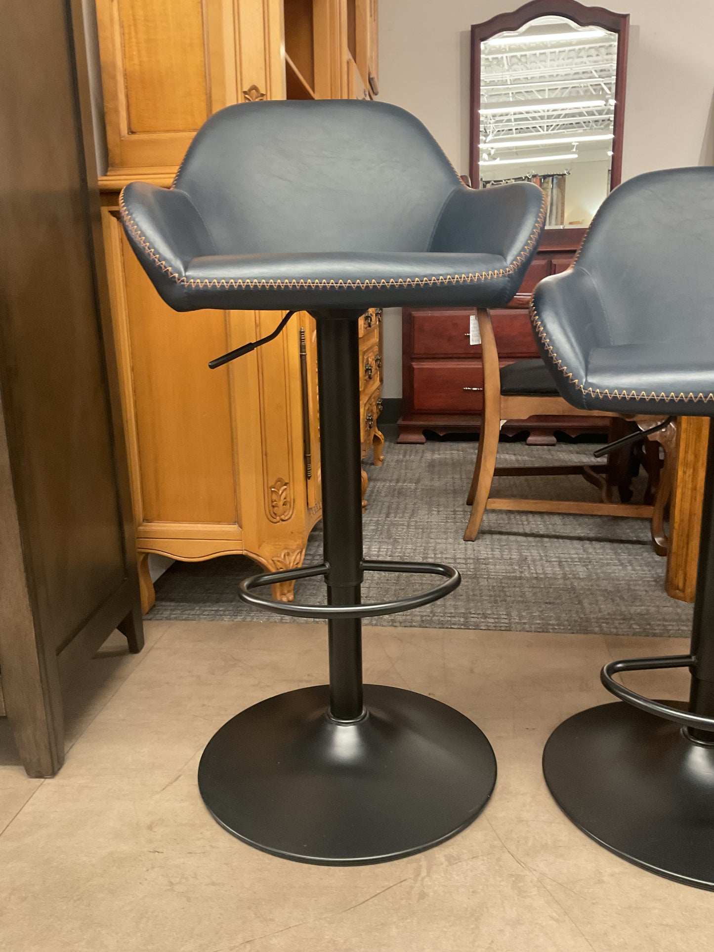 Mid-Century Barstool Pair