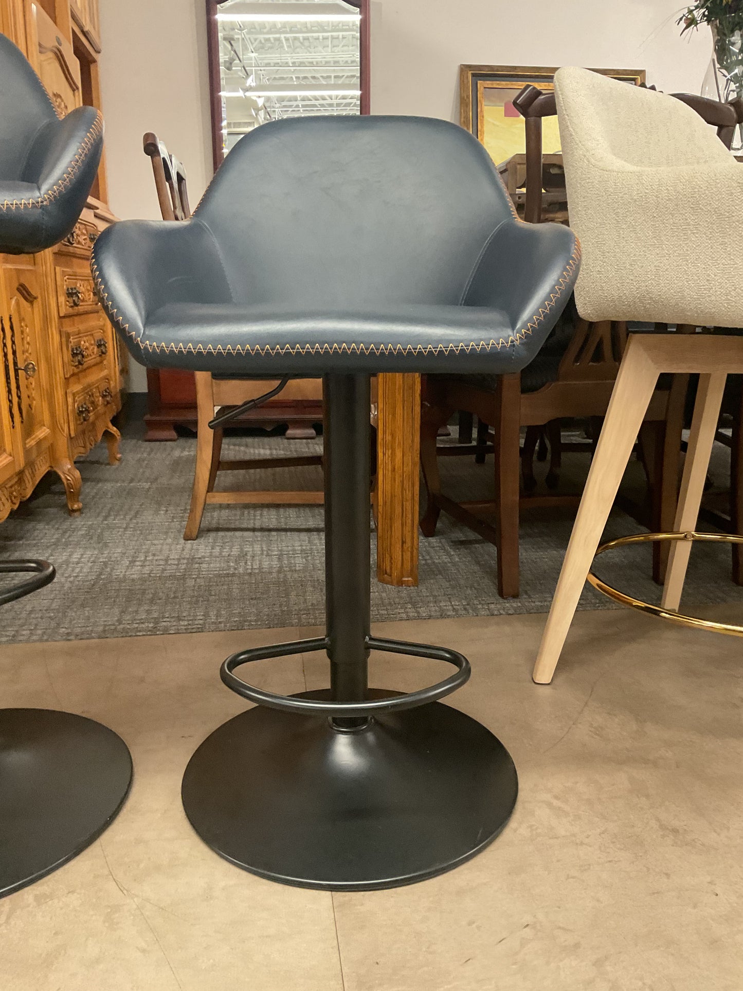 Mid-Century Barstool Pair