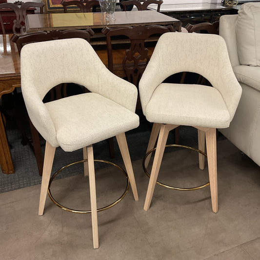 Modern Swivel Stool Pair