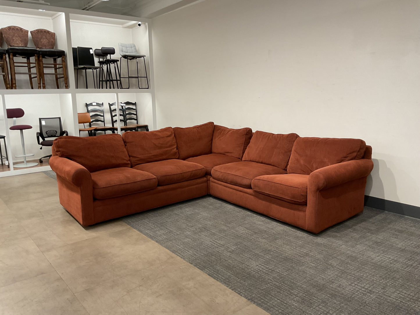 Burnt Orange Sectional