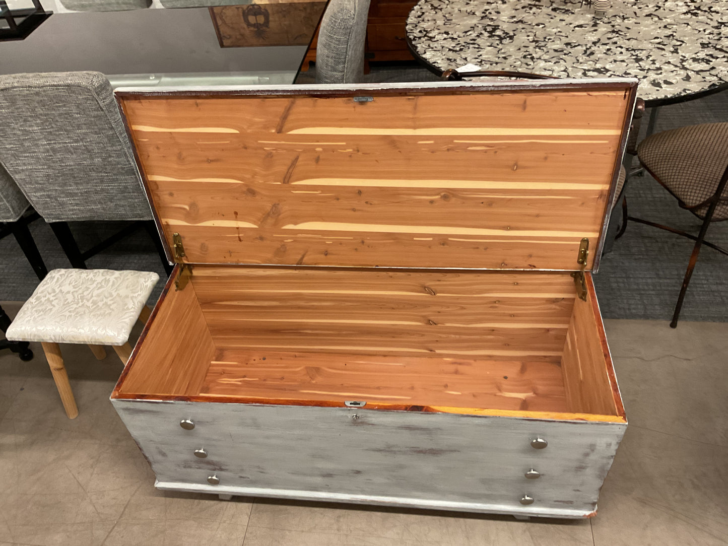 Blue Cedar Chest
