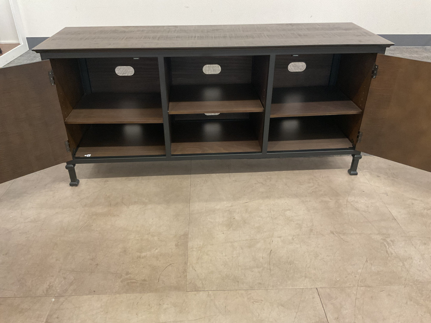 Dark Wooded Media Console
