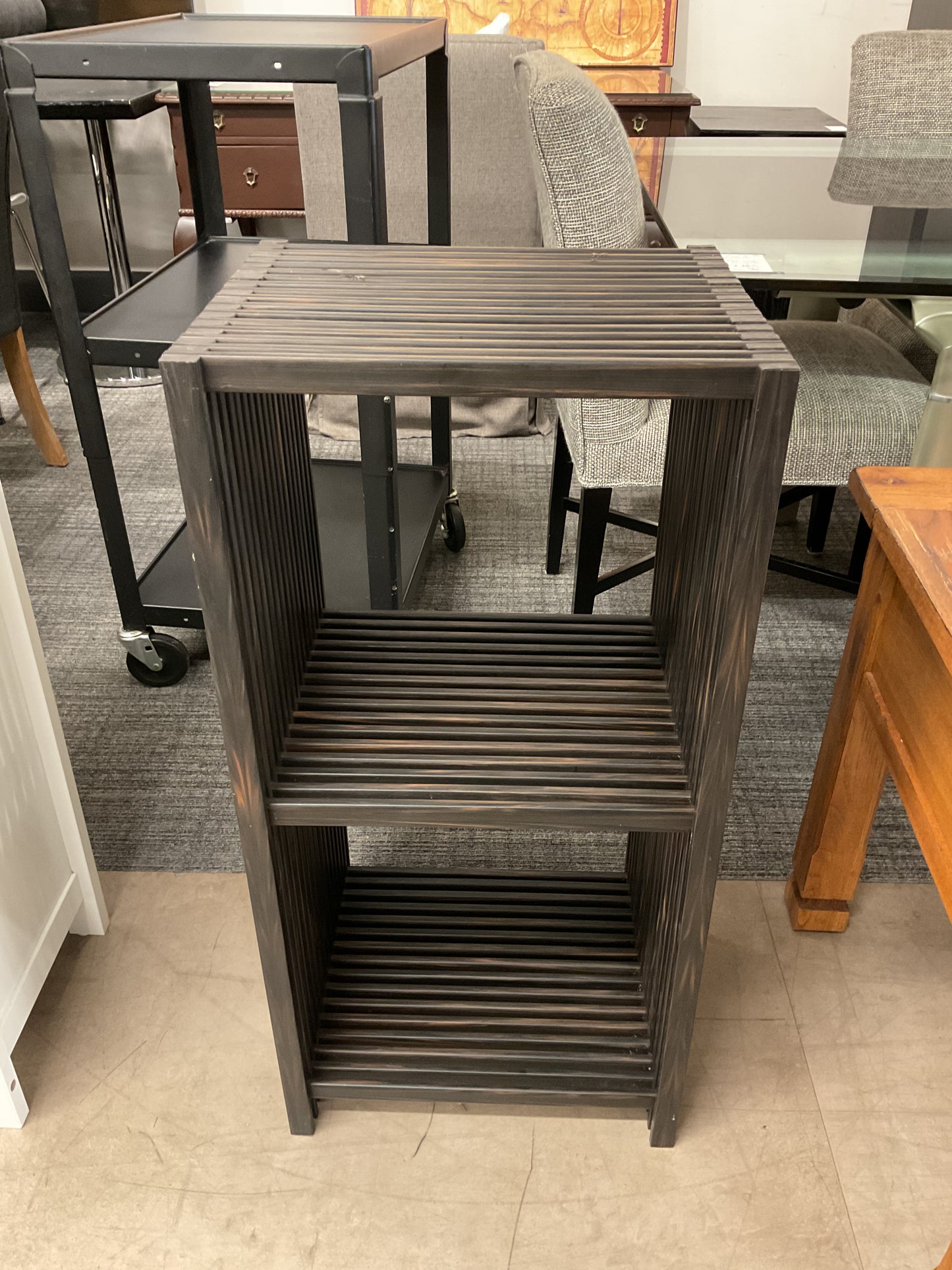 Slatted Tower Shelf