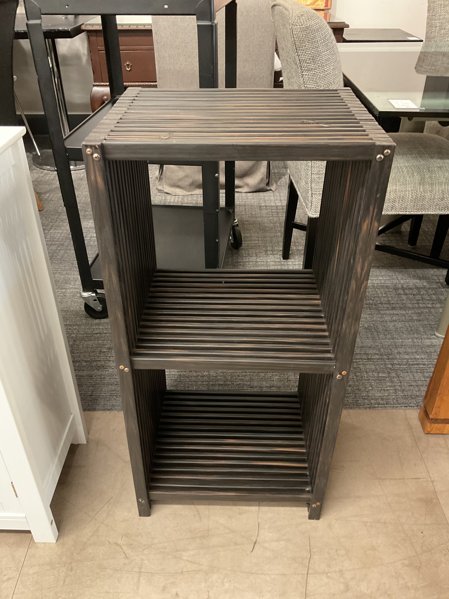 Slatted Tower Shelf