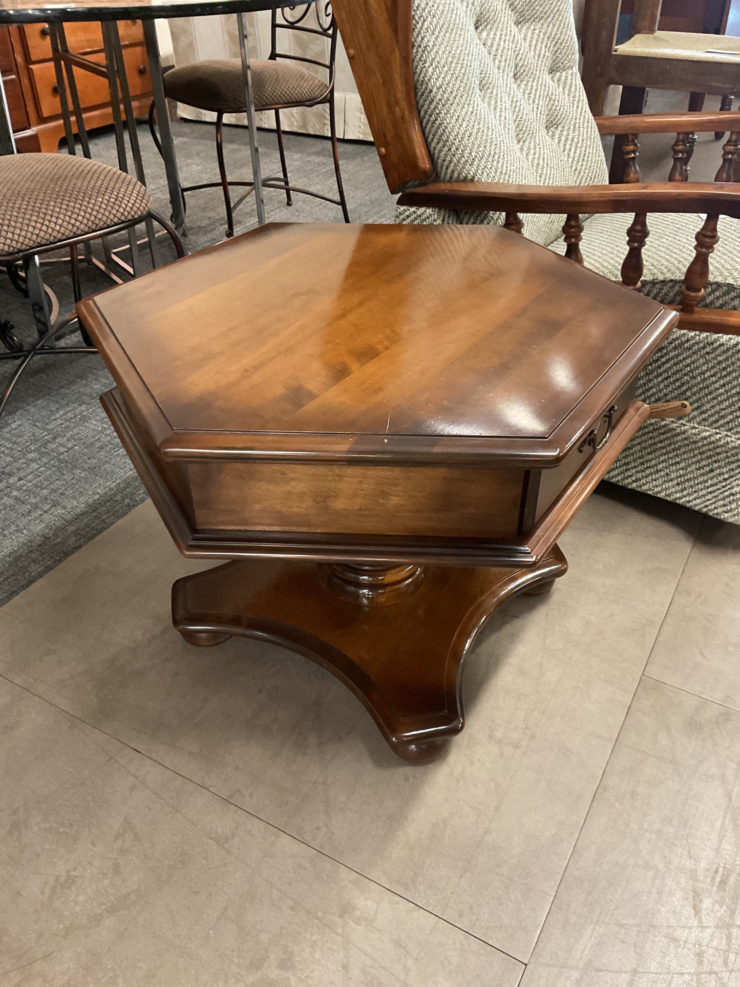 Hexagon Side Table